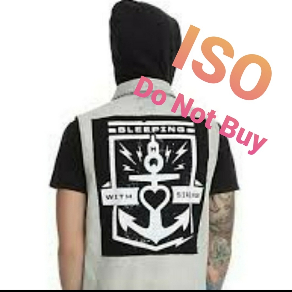 ⚠️ISO ⚓Sleeping with Sirens⚓ Denim Vest⚠️